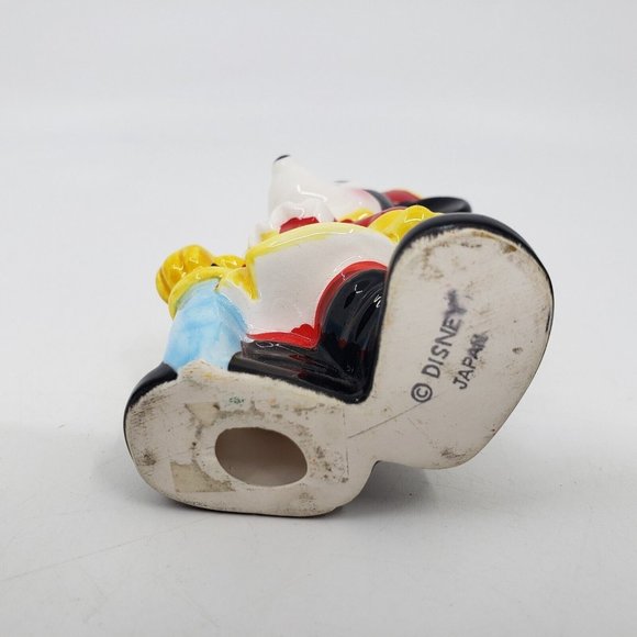 Walt Disney Mickey Mouse Ceramic Figure Figurine Porcelain 4 in Japan VINTAGE - Picture 8 of 9